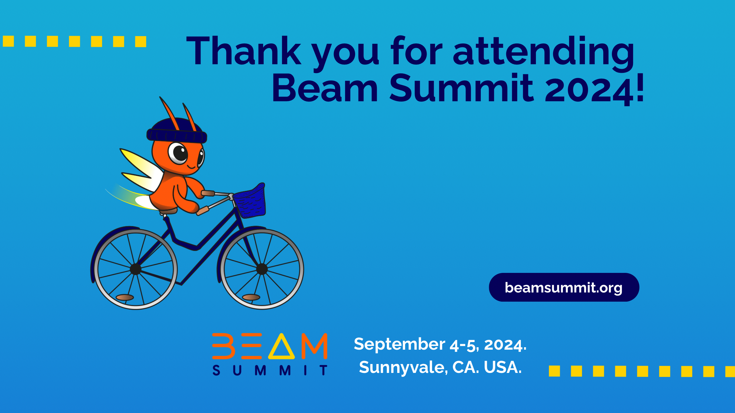 Thank you for attending Beam Summit 2024!